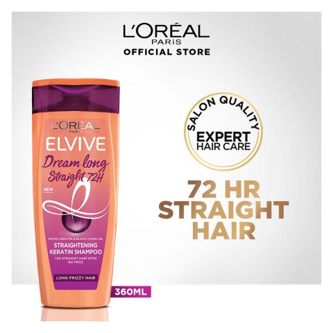 L'Oreal Paris Elvive Dream Long Straight 72H Straightening Keratin Conditioner, 175ml