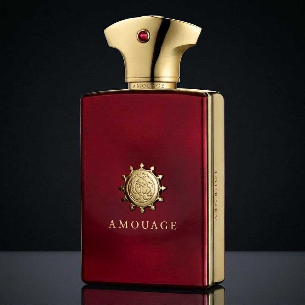 Opulent Ruby Crest (Crimson and gold Amouage with red jewel cap