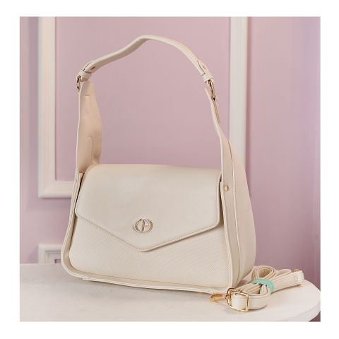 SJ off white letther bag with handle 0011
