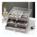 AJF Multi-Functional Jewelry Storage Box, Beige, LD-1018