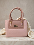 Dior elegant leather bag with handle aby pink colour