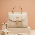 OFF WHITE pure leather premium look hand bag